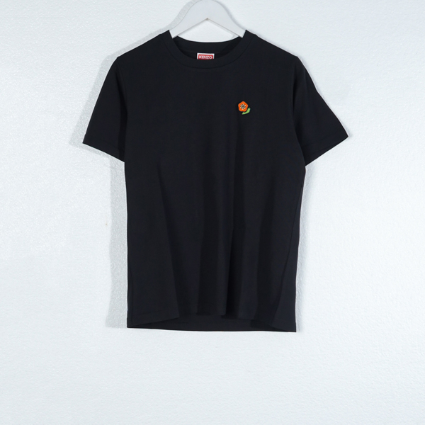 Kenzo Kaos KENZO PARIS POCKET BOKE FLOWER RED GREEN BLACK TSHIRT 100% ORIGINAL