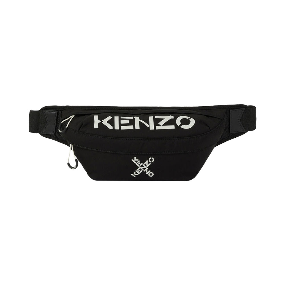 KENZO Cross Logo Regular Bumbag Black