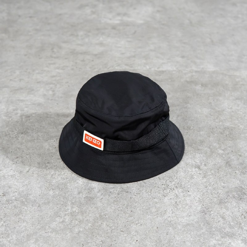 KENZO Topi KENZO SQUARE RED BLACK BUCKET HAT 100% ORIGINAL