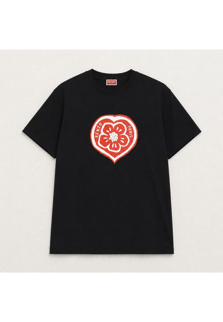 Kenzo Kaos KENZO BOKE HEART BLACK TSHIRT 100% ORIGINAL