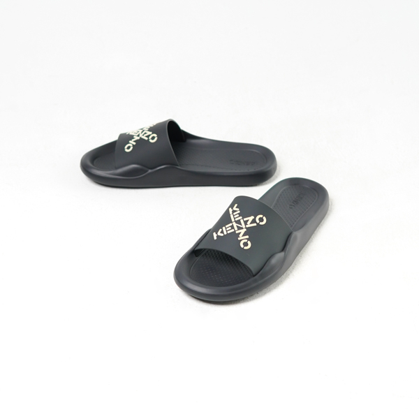 KENZO Sandal KENZO CROSS WHITE BLACK SLIDE 100% ORIGINAL