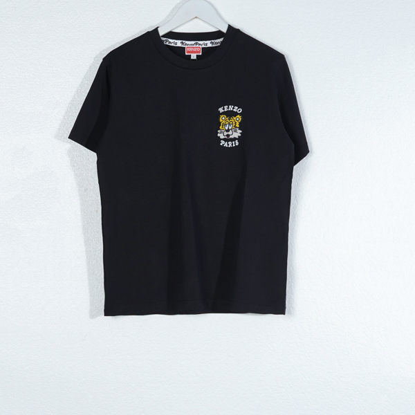 KENZO Kaos KENZO PARIS VERDY POCKET TIGER EMBROIDERY BLACK TSHIRT 100% ORIGINAL