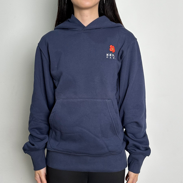 Kenzo Hoodie KENZO PARIS BOKE POCKET BACK RED NAVY HOODIE 100% ORIGINAL