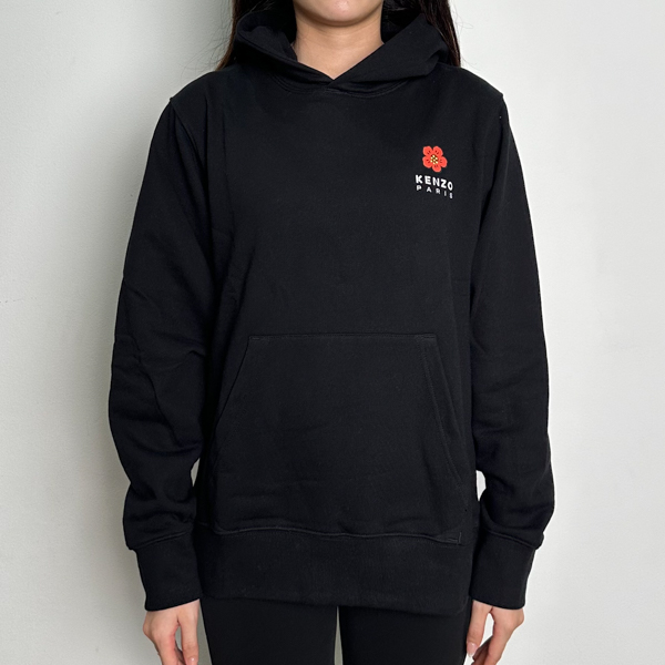 KENZO Hoodie KENZO PARIS BOKE POCKET BACK RED BLACK HOODIE 100% ORIGINAL