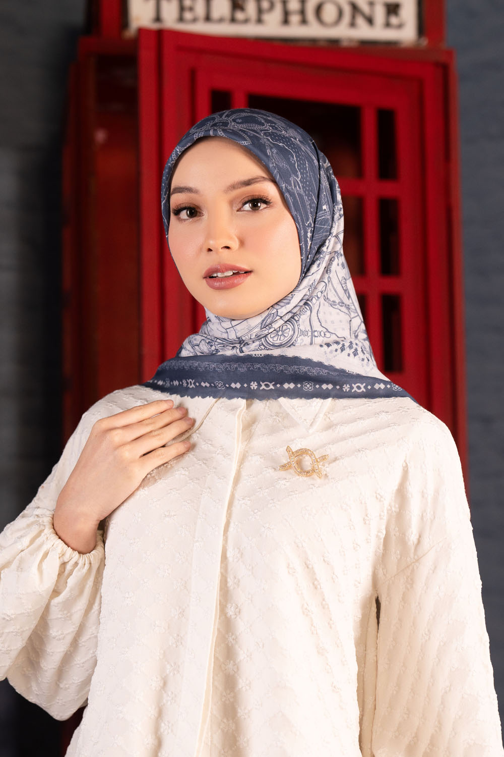 Klamby - Marylin Scarf Cloudy Snow