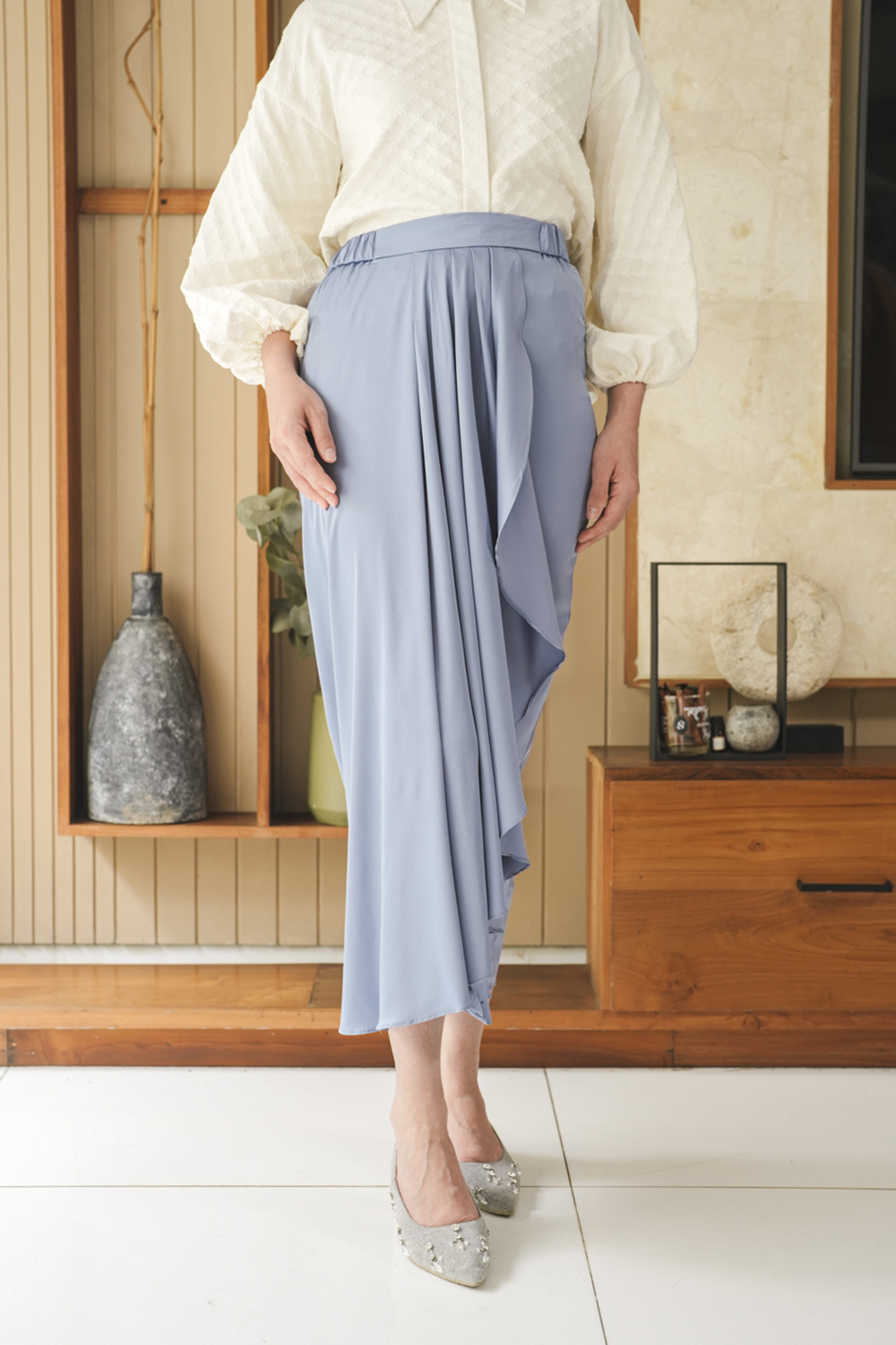 Klamby - Shala Skirt Silk Blue