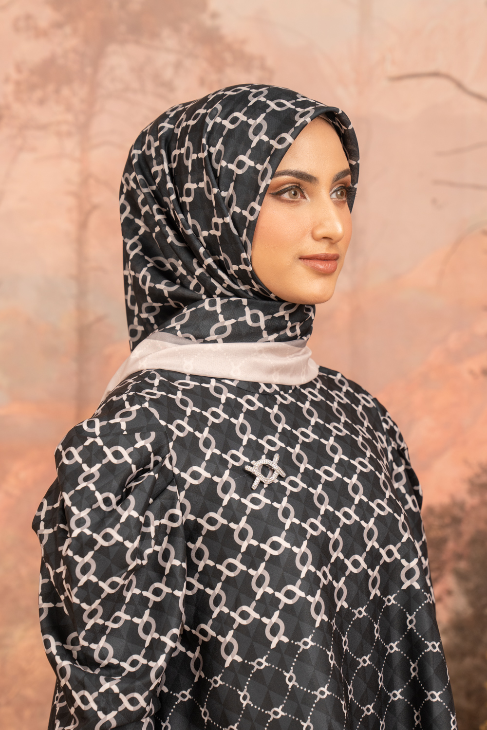 Klamby - Calya Monogram Scarf Sable