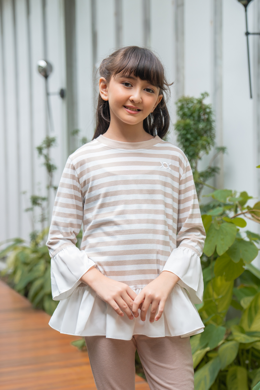 Klamby - Viola Blouse Kids Sand Storm 1/2