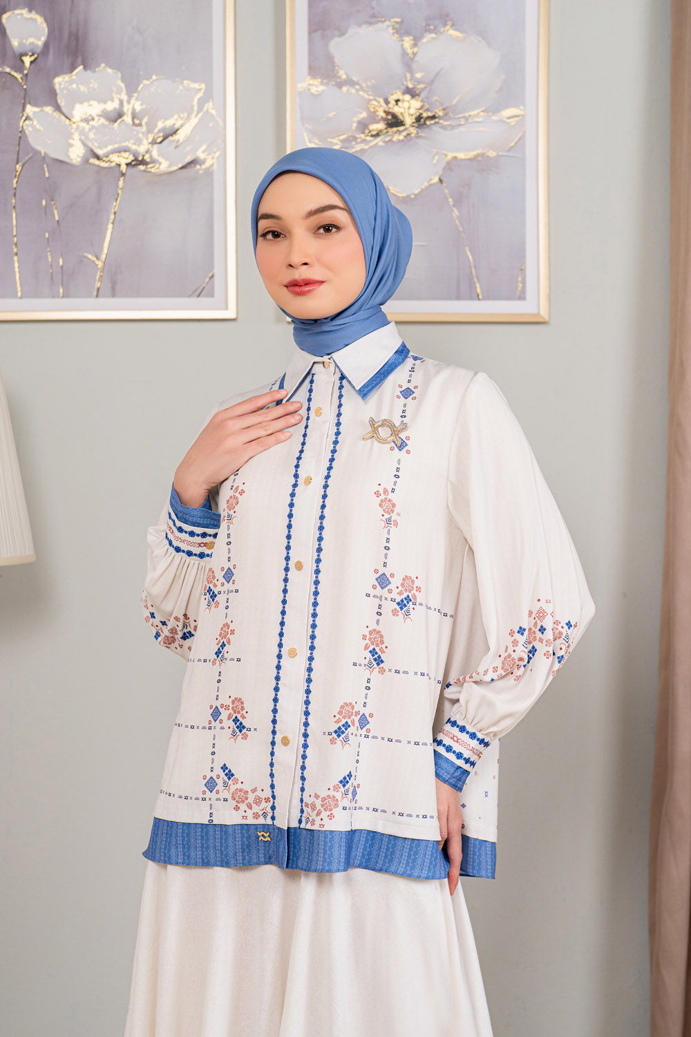 Klamby - Nigadi Shirt Blue Aurora