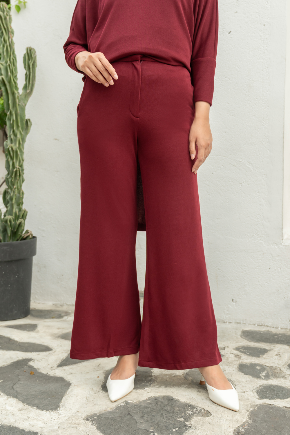 Klamby - Naraya Loose Pants 20 Red Cherry