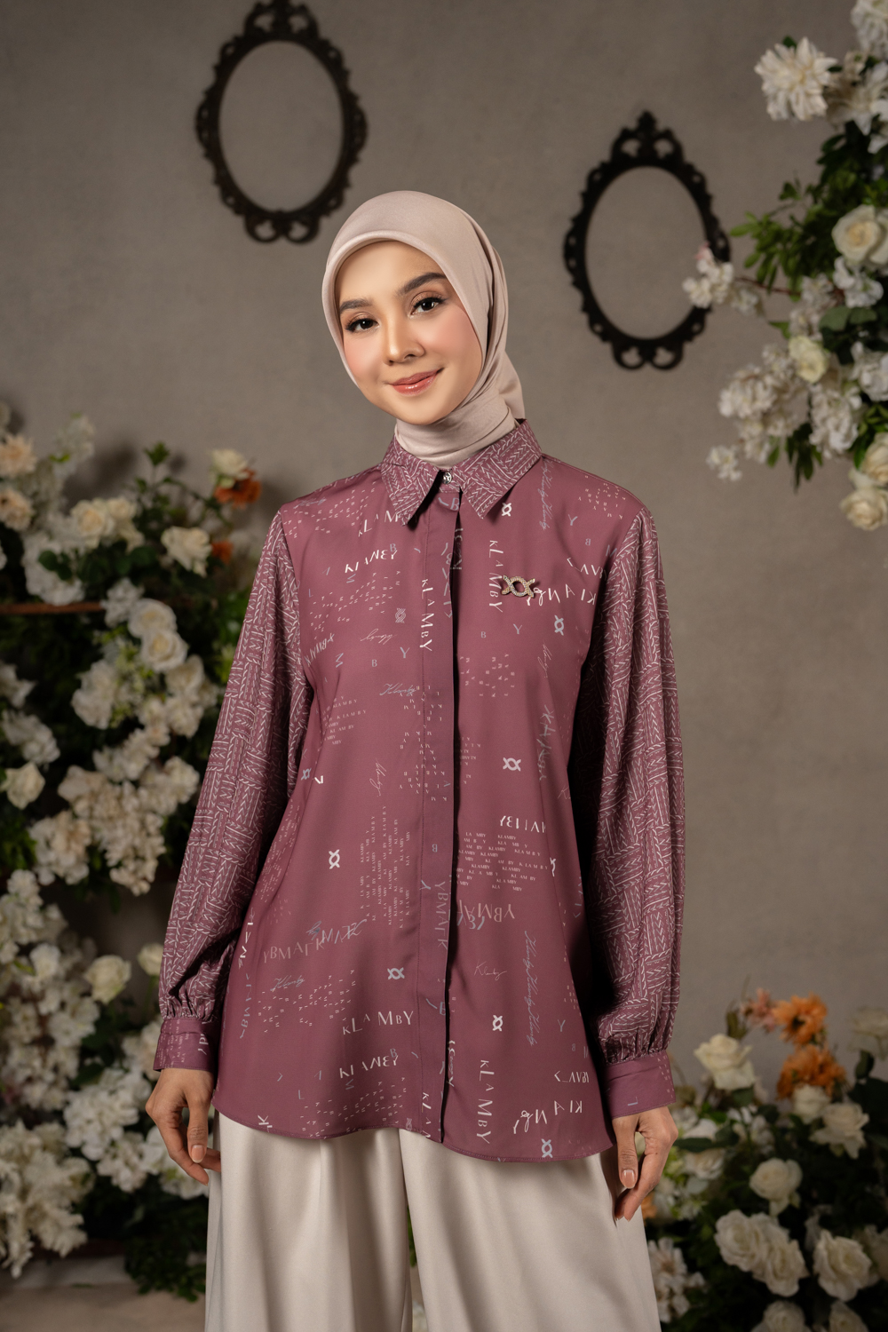 Klamby - Aksalia Shirt Oker Merah