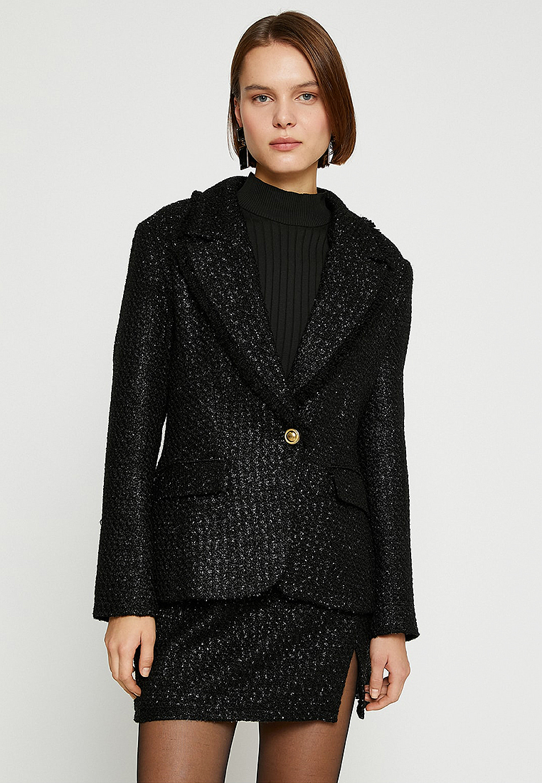 KOTON Shimmering Tweed Jacket