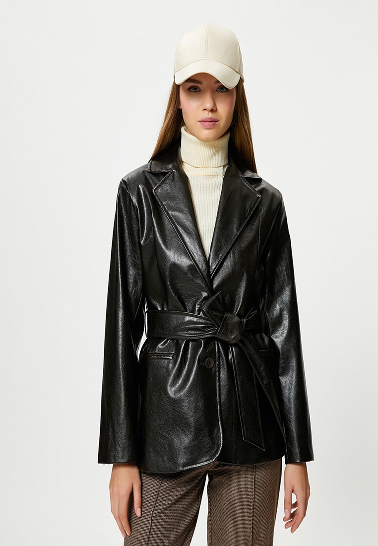 KOTON Faux Leather Jacket
