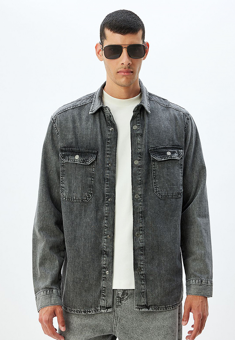 KOTON Denim Shirt Jacket