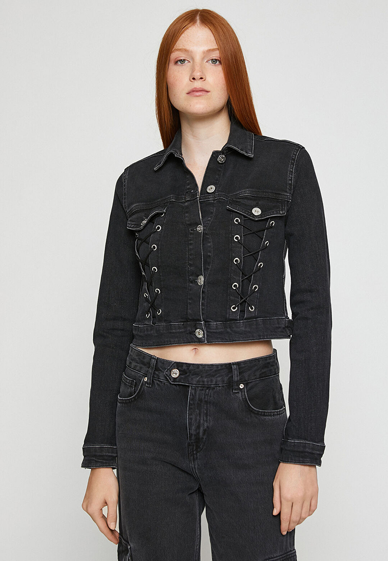 KOTON Crop Denim Jacket