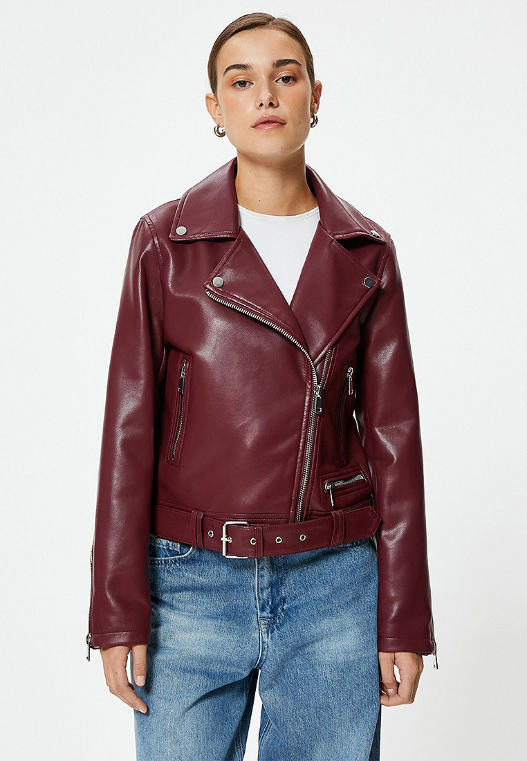 KOTON Faux Leather Jacket