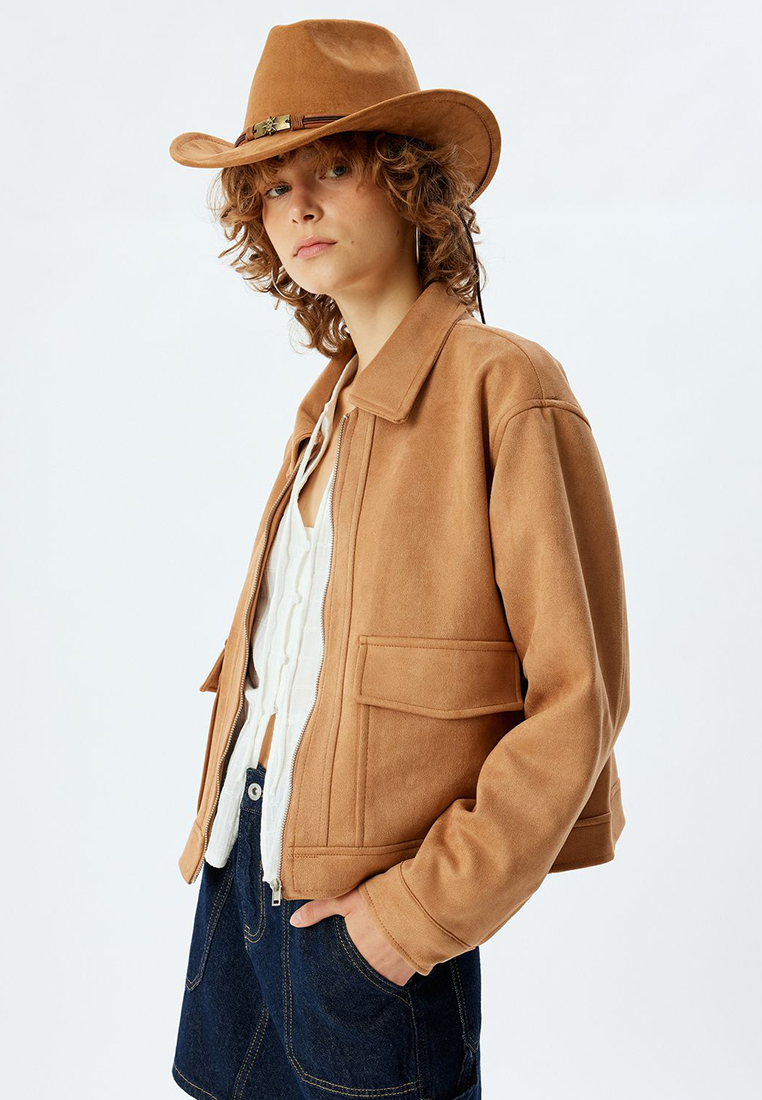 KOTON Suede Look Jacket