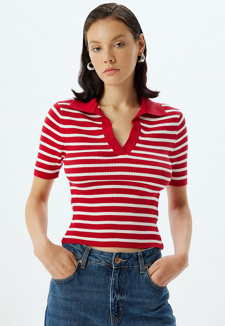 KOTON Polo Knitwear Sweater