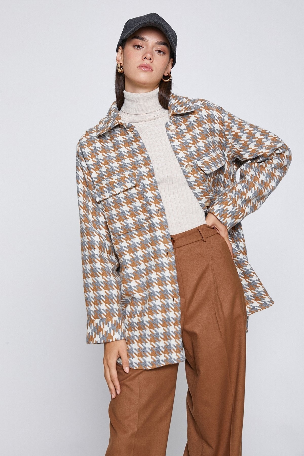 KOTON Crowbar Patterned Jacket