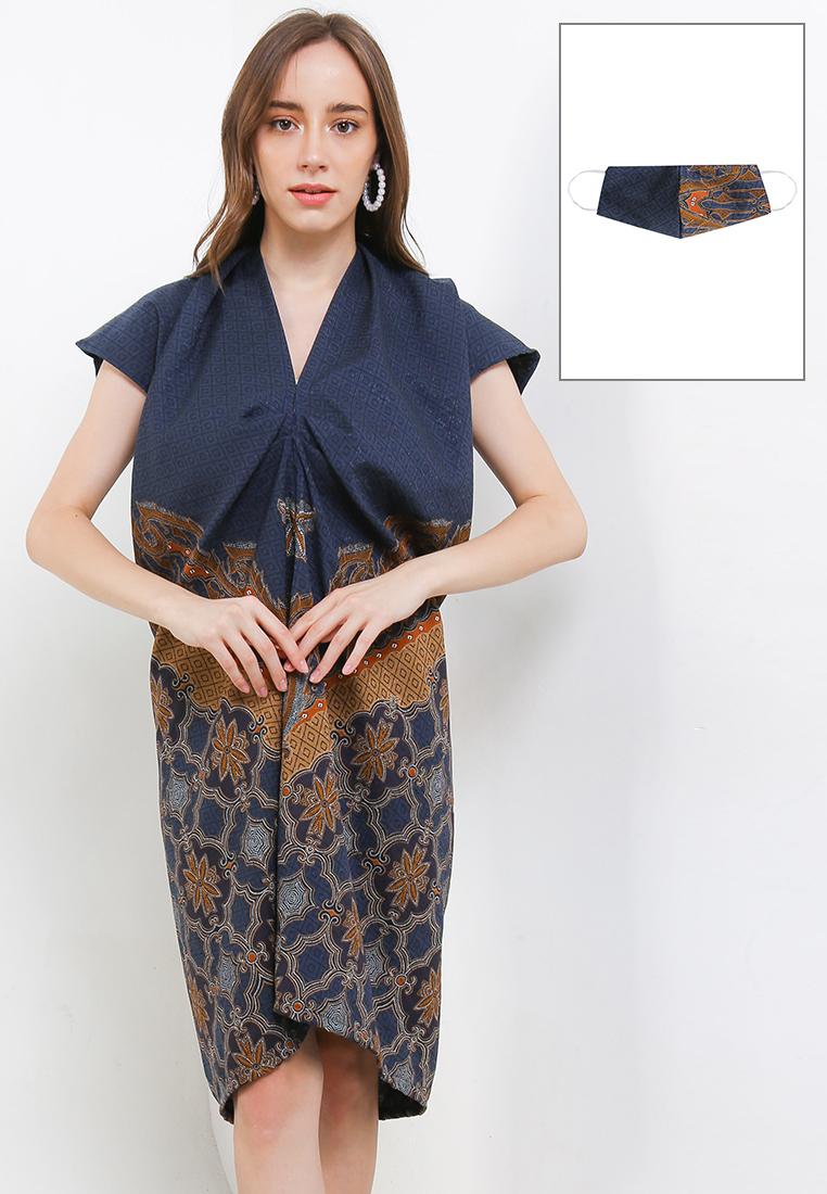 Krisna Batik Amara Dress Kaftan Batik Doby