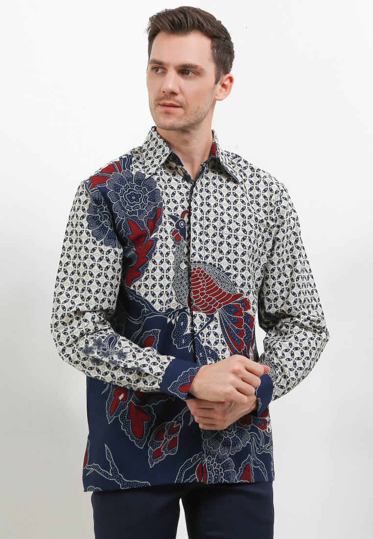 Krisna Batik Barra Shirt Kemeja Batik Pria Panjang