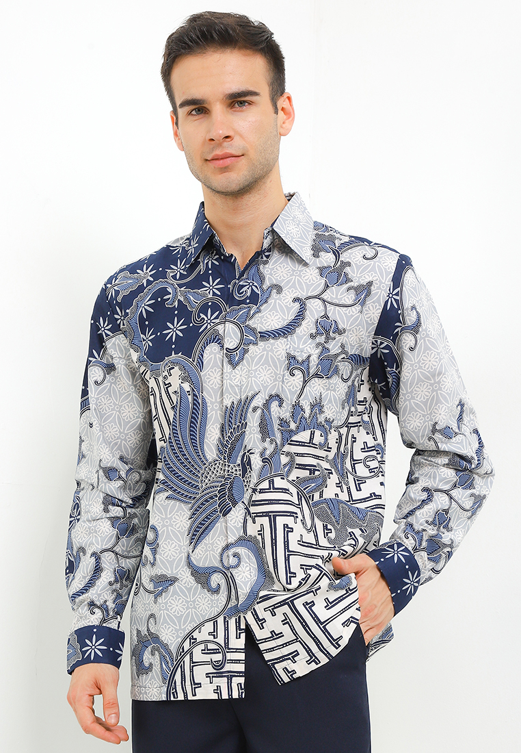 Krisna Batik Jerome Shirt Kemeja Batik Pria Panjang