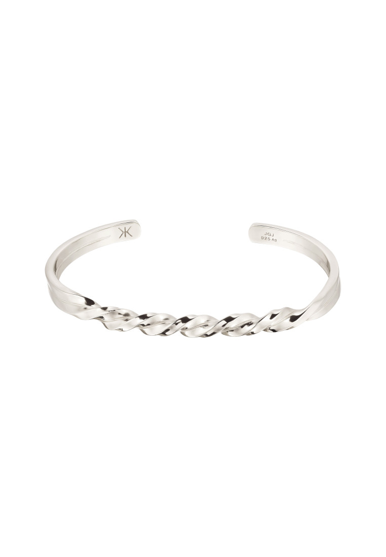 Kuzzoi Bangle Bracelet Perak 925 Pria Twist