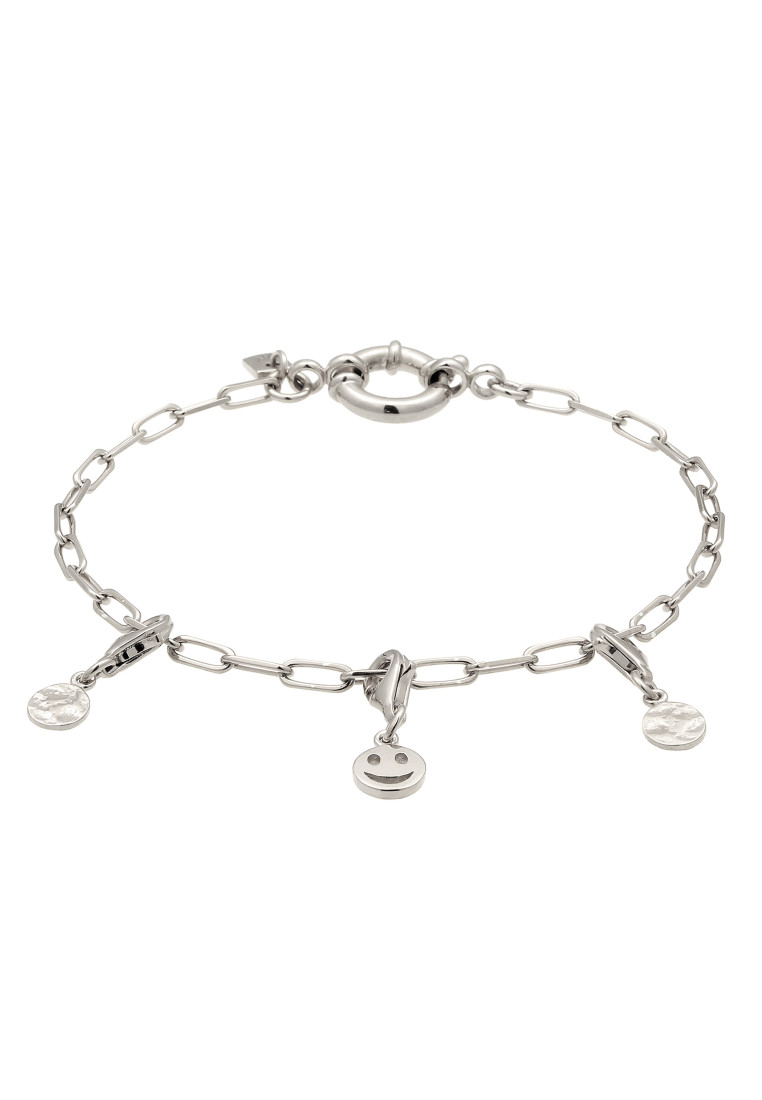 Kuzzoi Gelang Bracelet Perak 925 Pria Wajah Classic Timeless