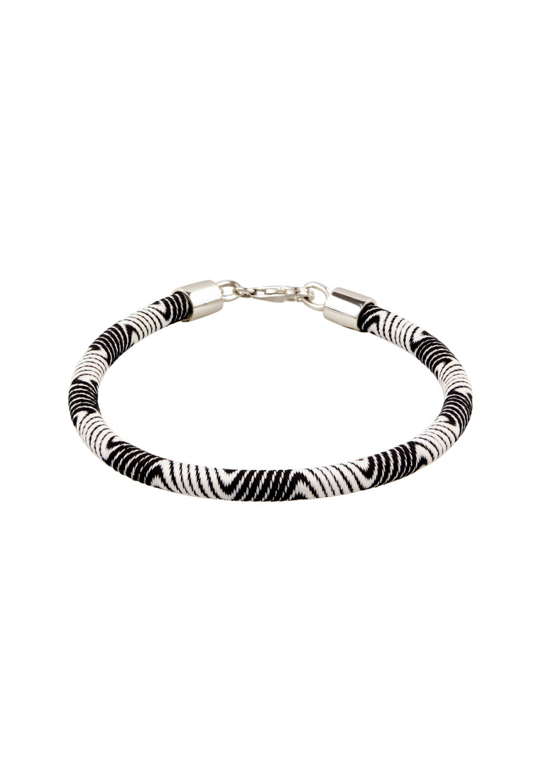 Kuzzoi Gelang Bracelet Perak 925 Pria Nilon Timeless