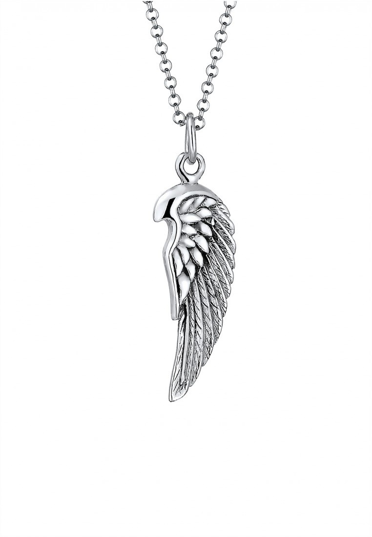 Kuzzoi Perhiasan Pria Perak Asli - Silver Kalung Man Wings Silver