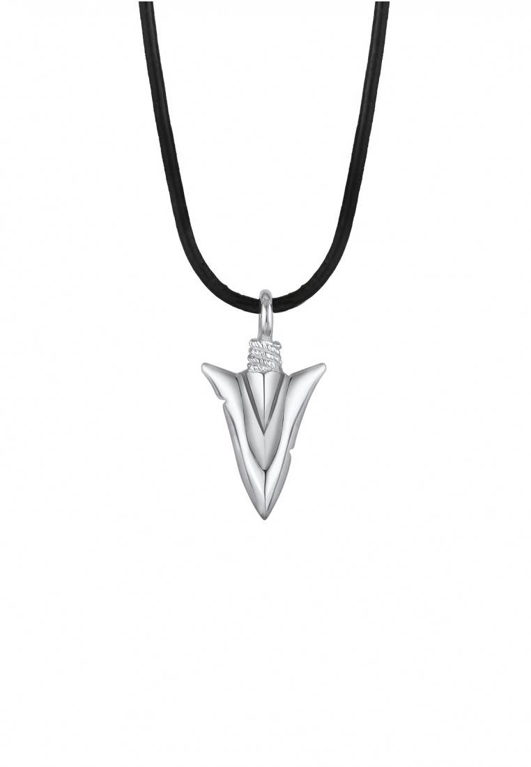 Kuzzoi Perhiasan Pria Perak Asli - Silver Kalung Arrow