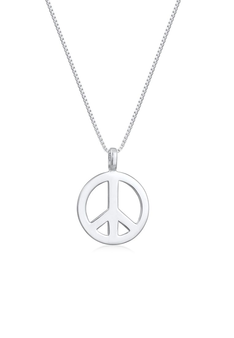 Kuzzoi Kalung Necklace Perak 925 Pria Peace Classic Timeless Bold