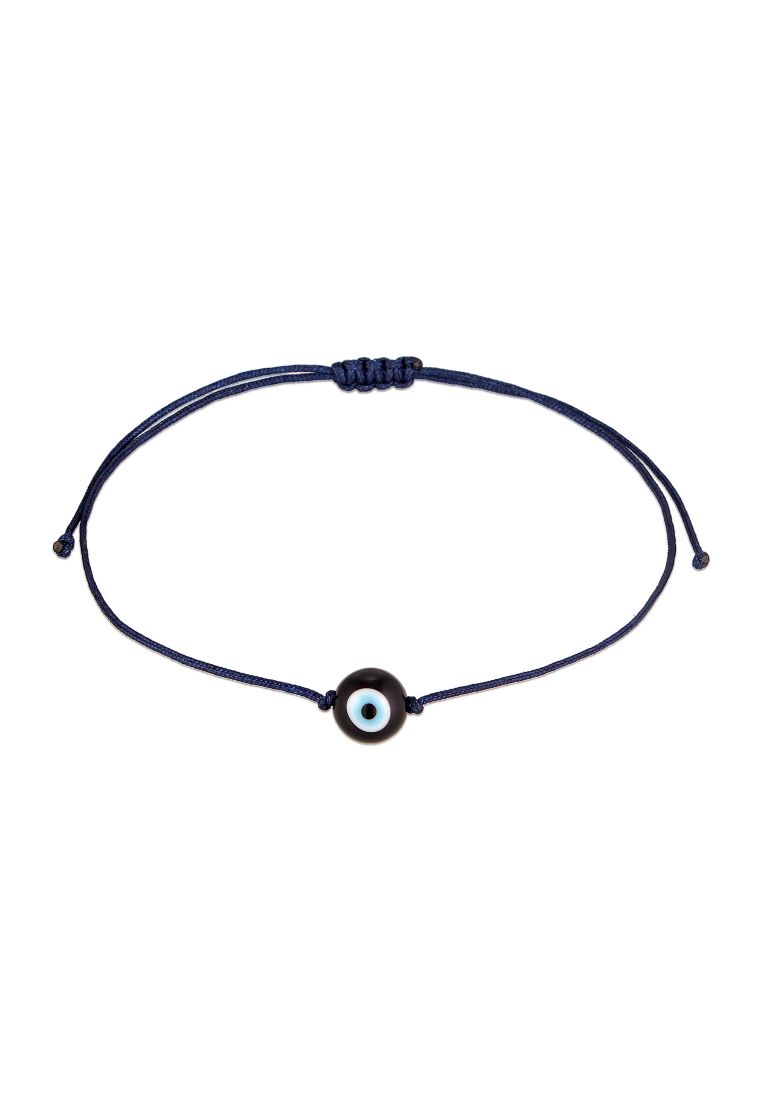 Kuzzoi Gelang Bracelet Nilon Pria Evil Eye Biru Classic