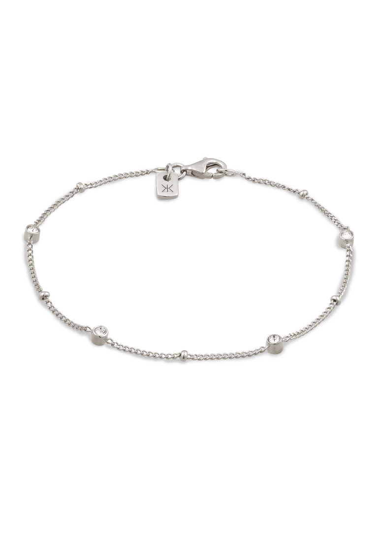 Kuzzoi EXCLUSIVE Gelang Perhiasan Perak 925 Pria Ball Chain Embellished with Crystal by Swarovski®