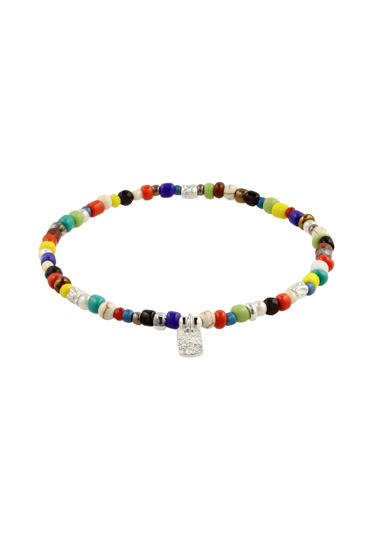 Kuzzoi Gelang Bracelet Perak 925 Pria Batu Akik Classic Timeless