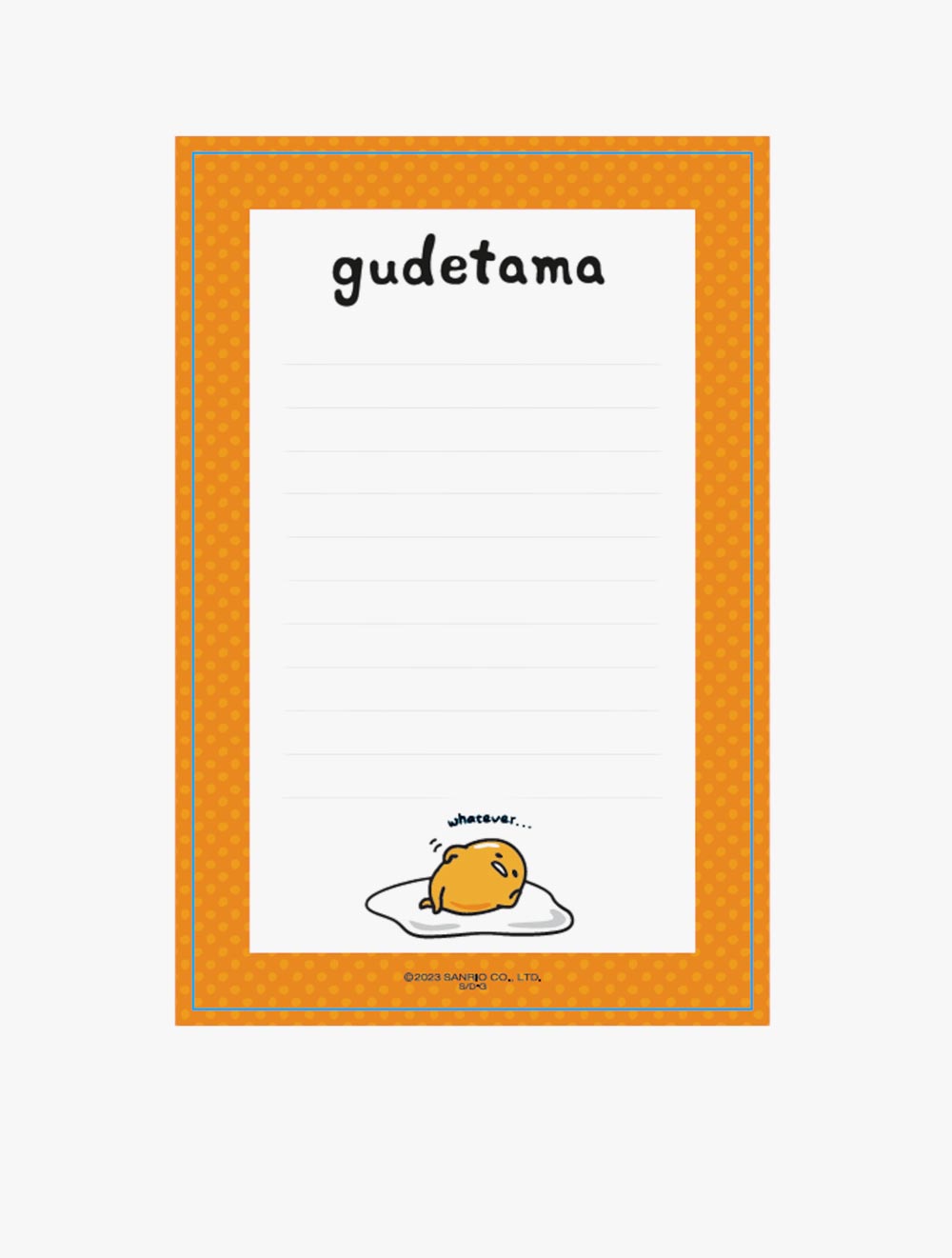 LA Toys GUDETAMA NOTEPAD CLIP BOARD BENSON
