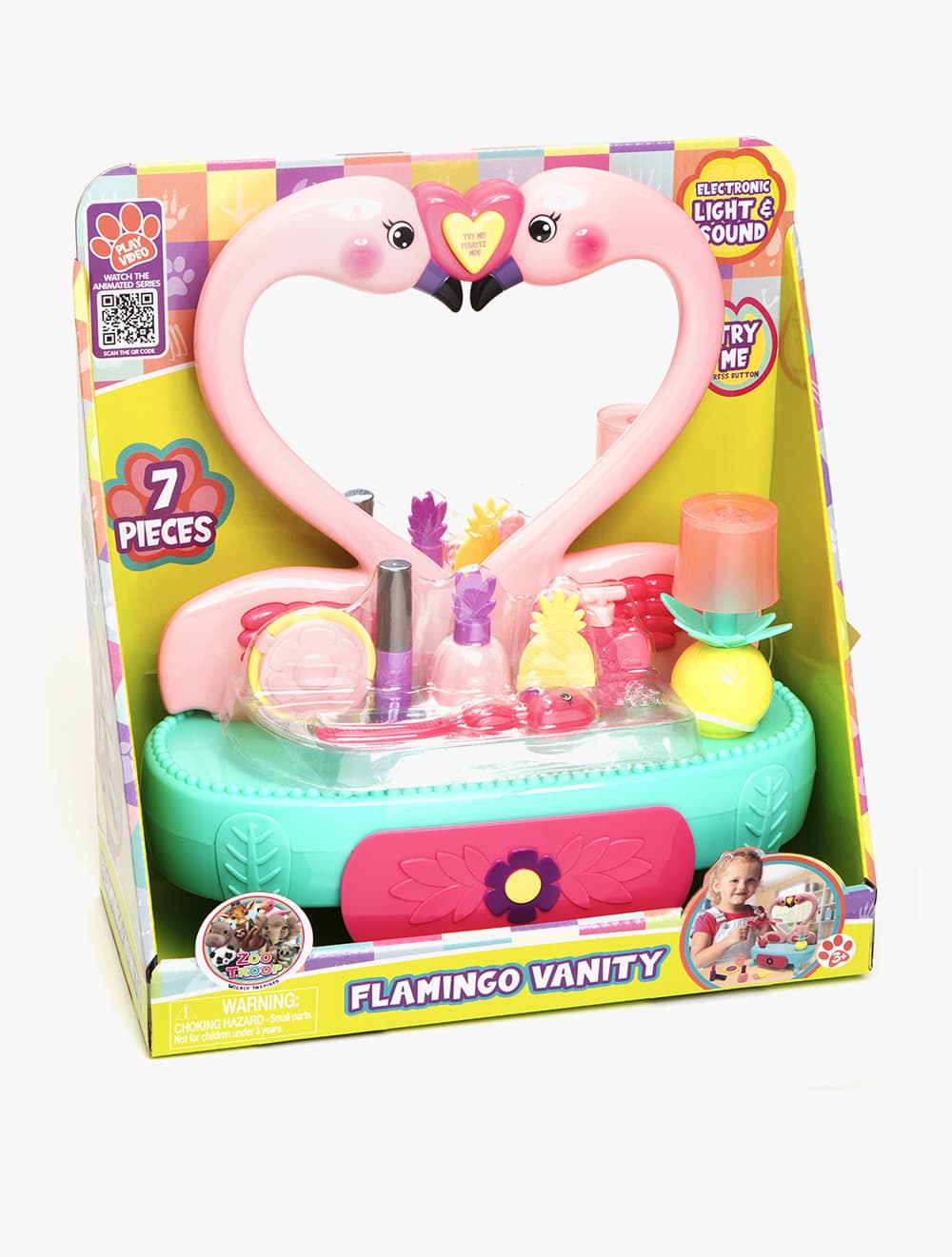 LA Toys ZOO TROOP FLAMINGO VANITY SET - ZTR59019