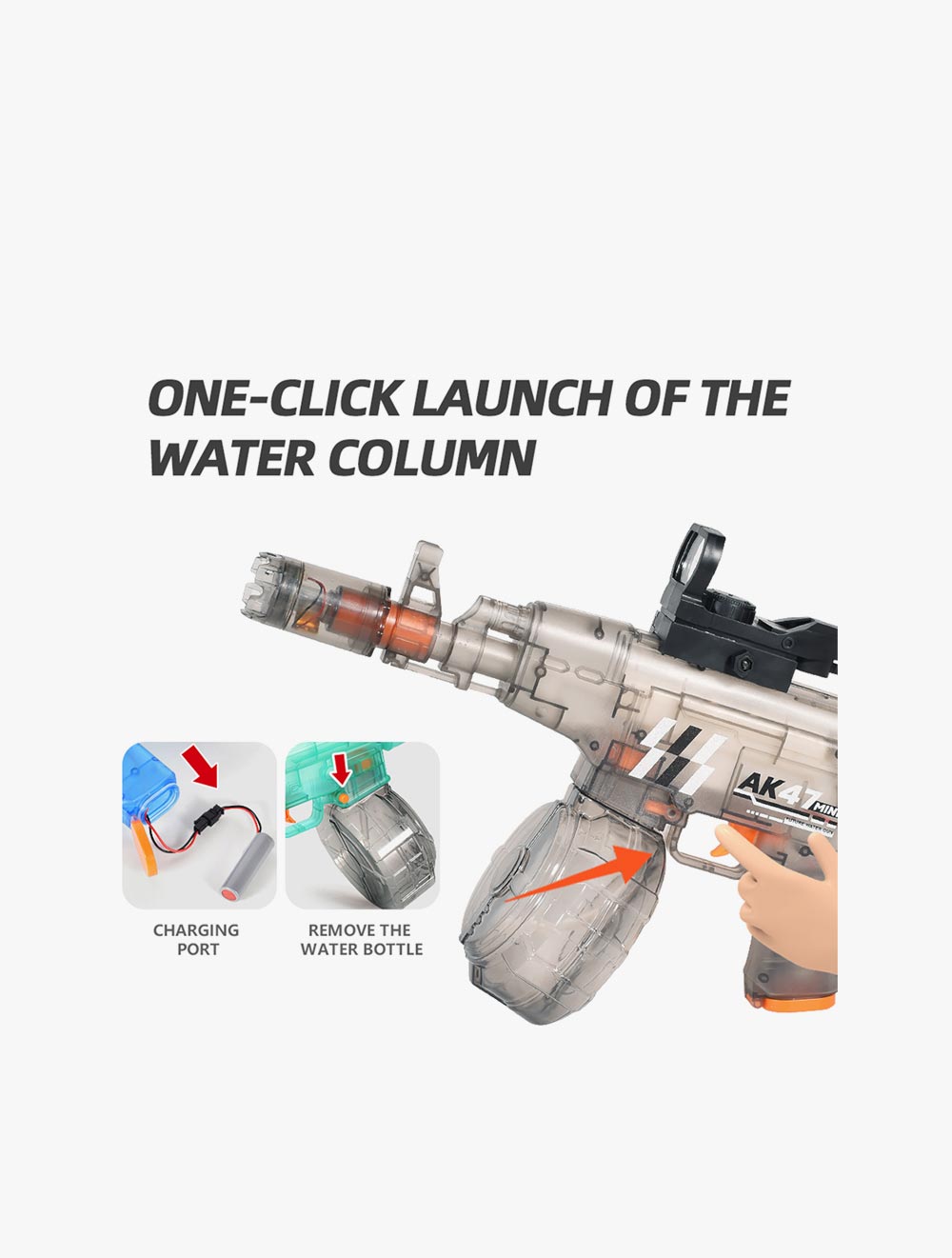 LA Toys Playtime Fun AK47 Lite Electric Water Blaster - PFNCPS309715