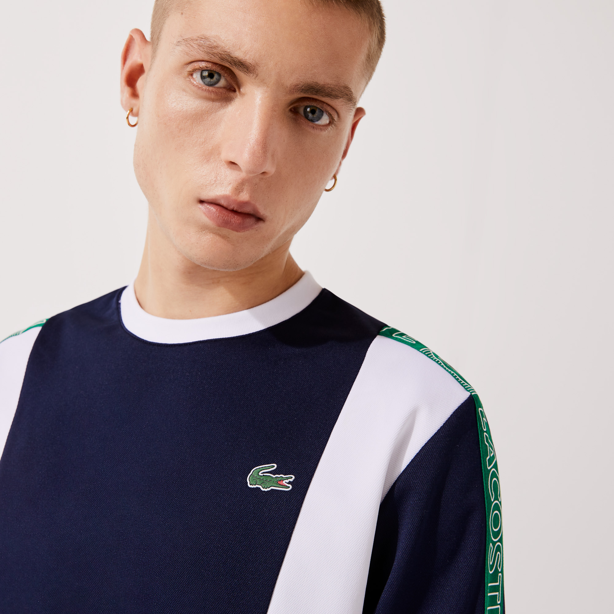 lacoste round neck sweaters