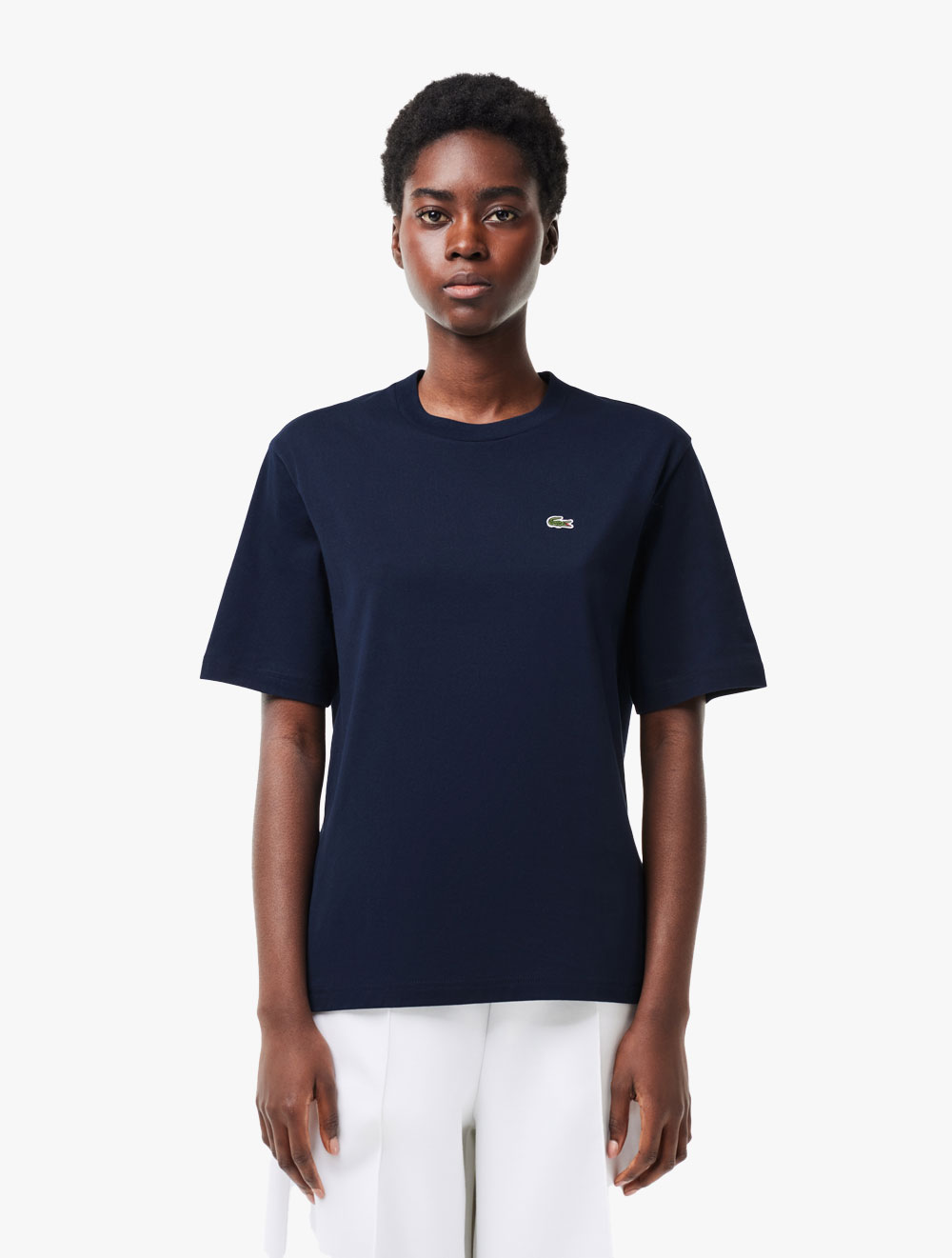 Lacoste Relaxed Fit Lightweight Cotton Pima Jersey T-shirt - Blue