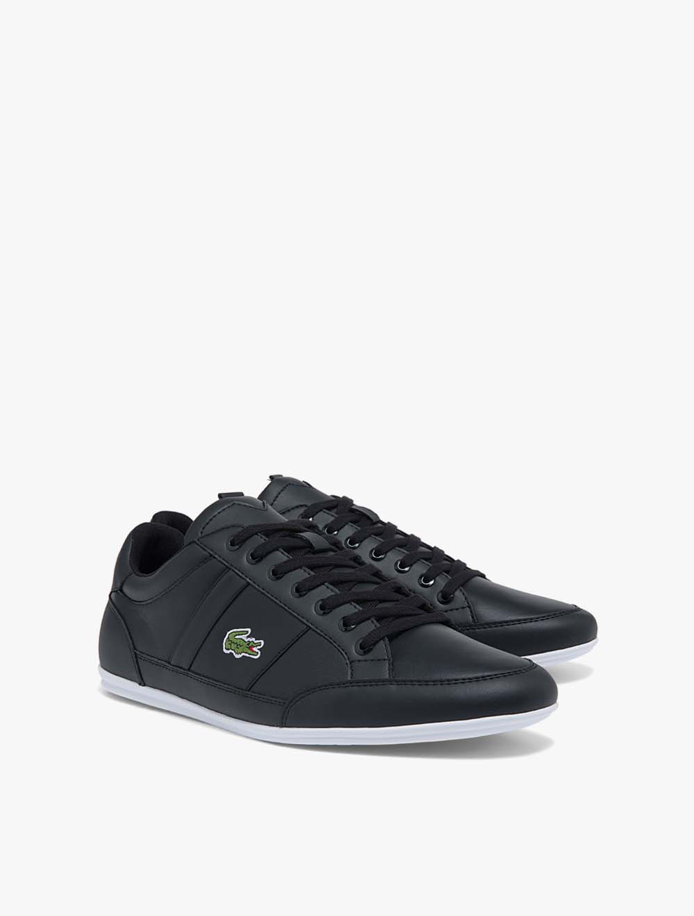 lacoste black and white sneakers