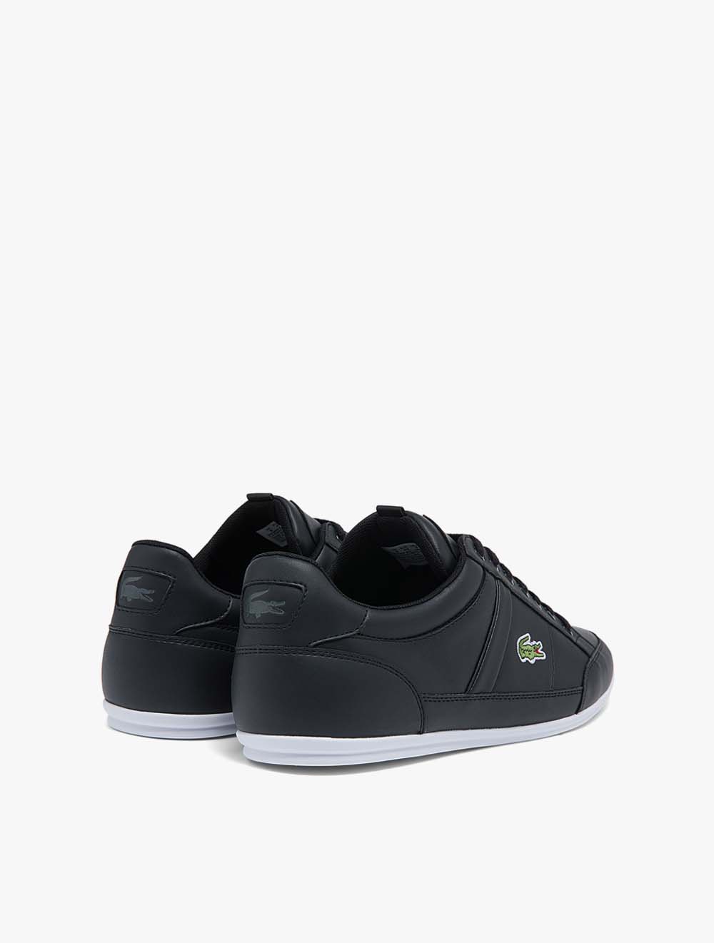 lacoste black and white sneakers