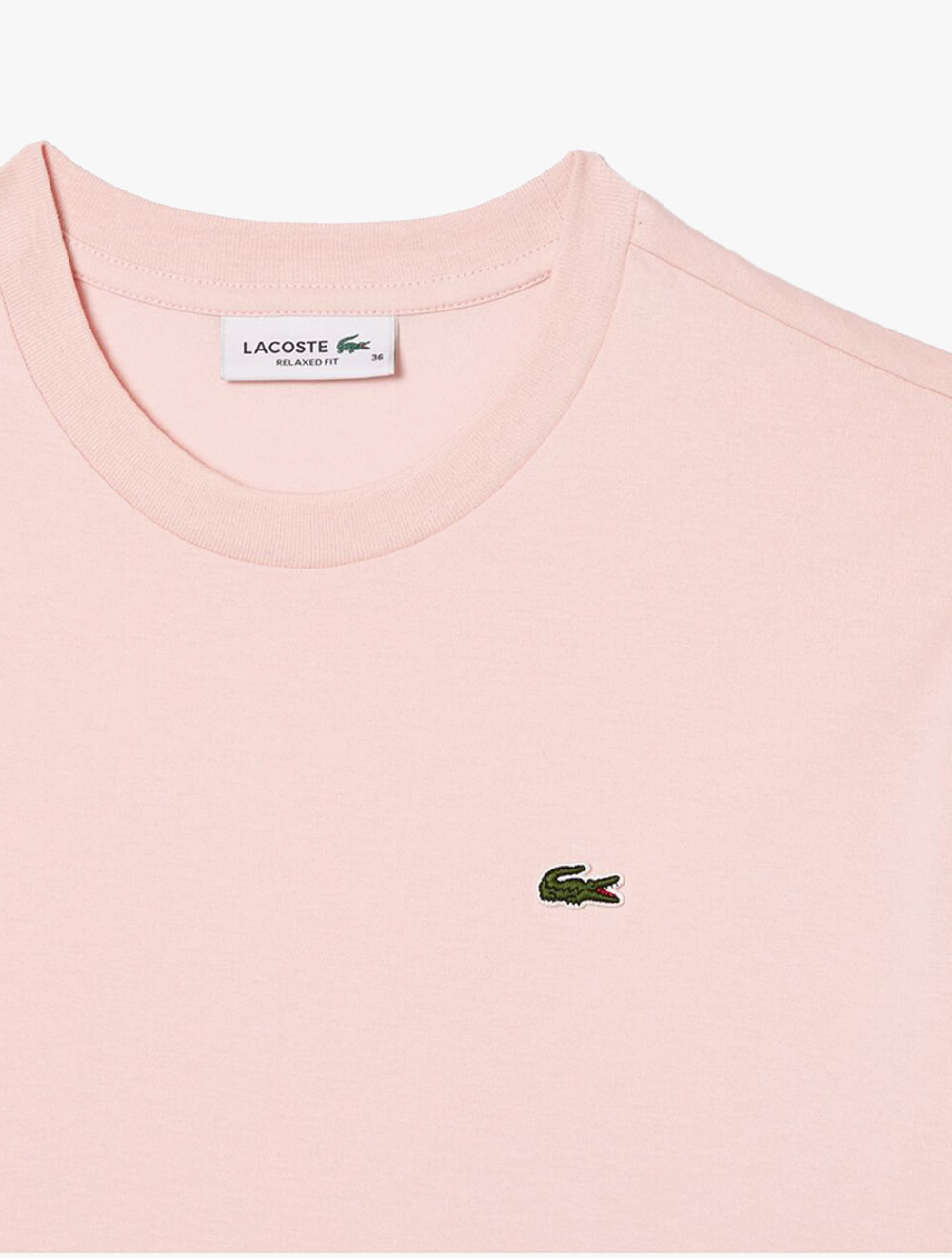 Lacoste Relaxed Fit Lightweight Cotton Pima Jersey T-shirt - Pink