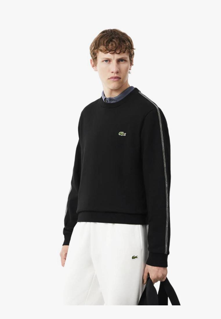 Lacoste Stripe Band Fleece Sweatshirt