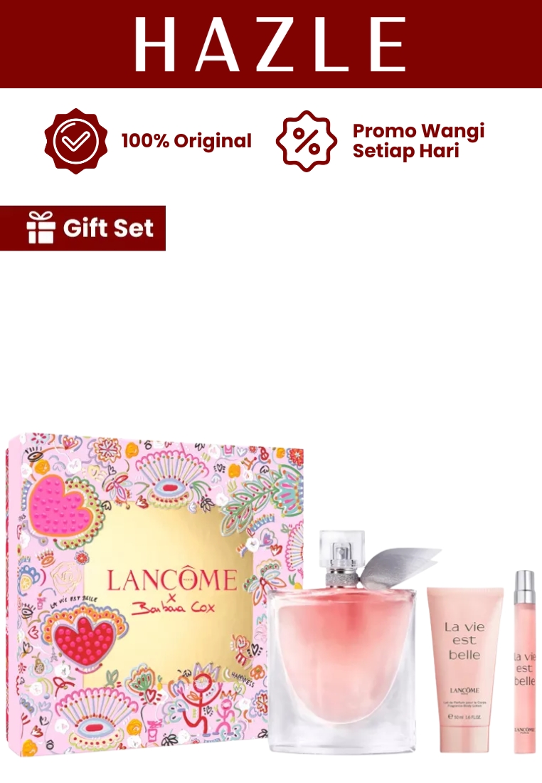 Lancome [Gift Set] Lancome x Barbara Cox La Vie Est Belle EDP 100 ml + 10 ml + Body Lotion 50 ml