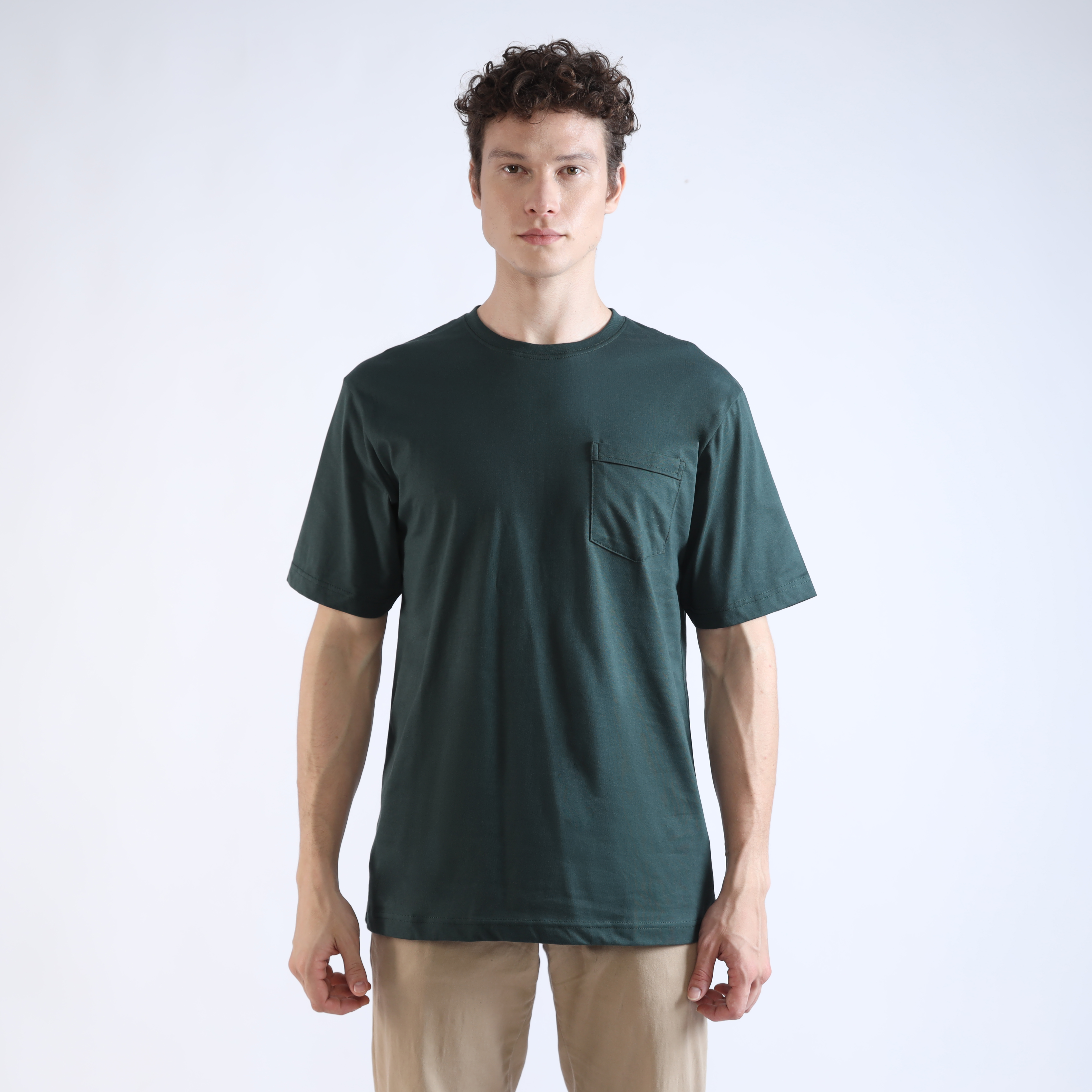 Larusso Regular Fit Premium Pocket Tee - Green Gables