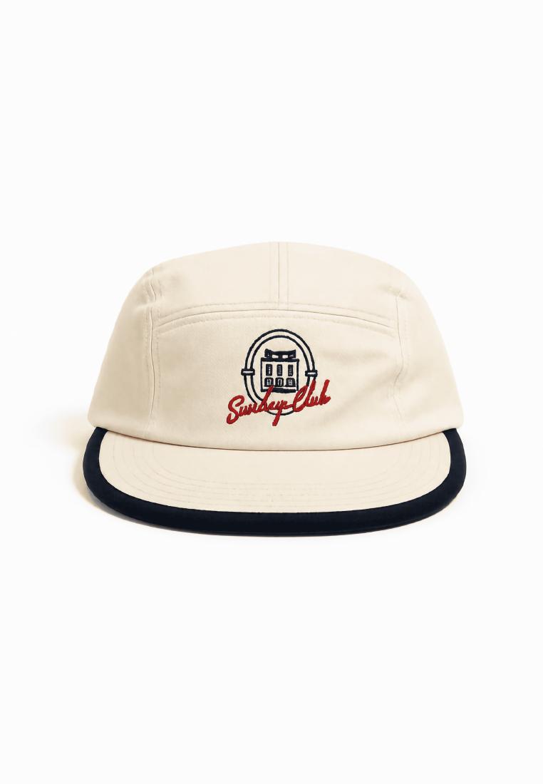 LARUSSO Topi Baseball Pria Katun Twill Premium Egret - Sunday Club