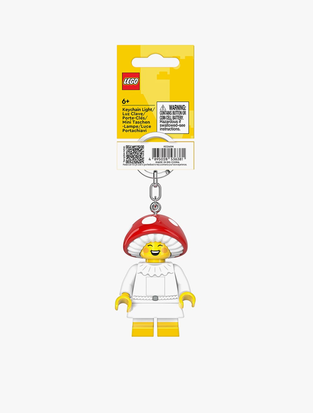 LEGO Minifigures Keychain Hang Tag Light Mushroom Sprite - KE240H