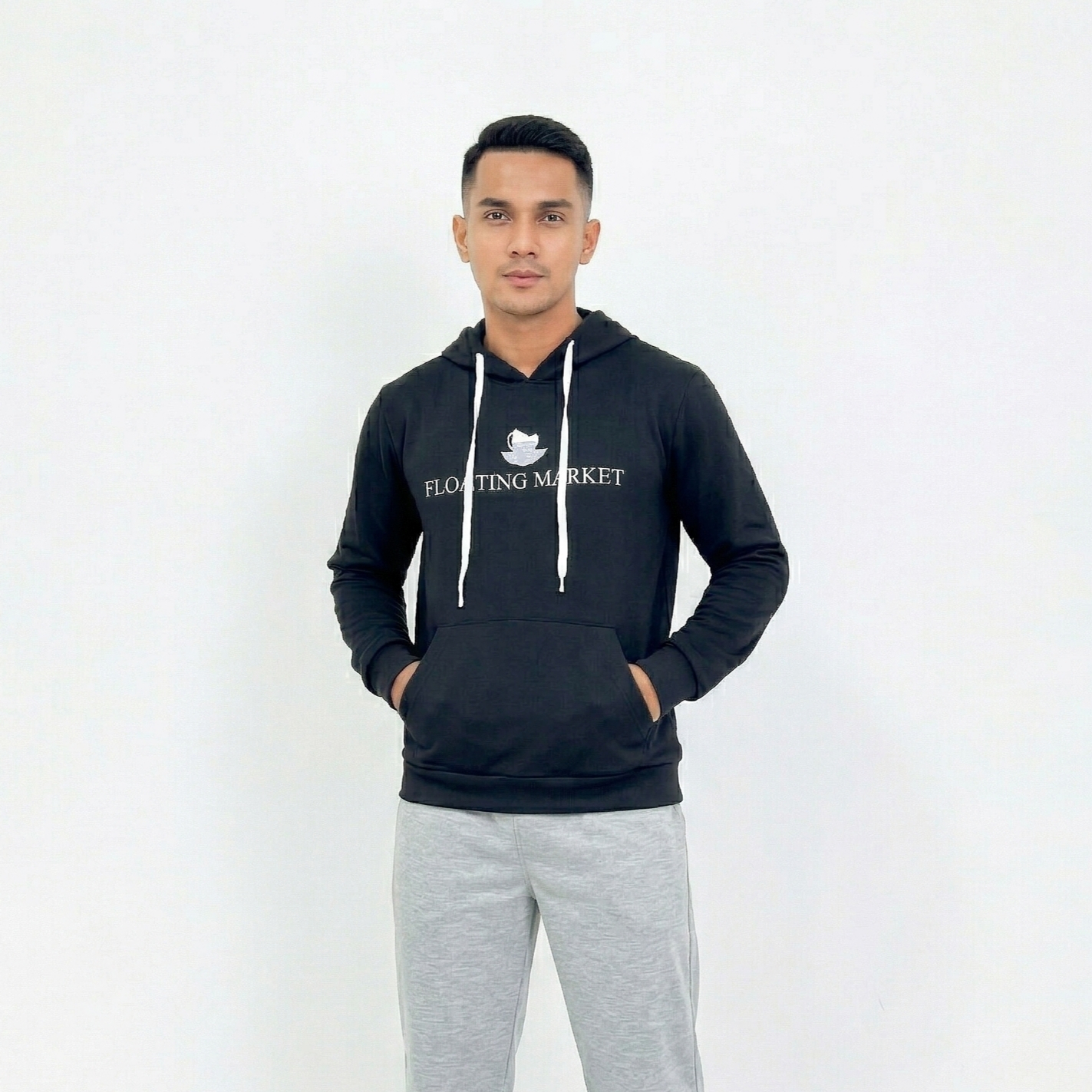 LEZAHRASIGNATURE Jaket Pria - Sweater Hoodie Basic