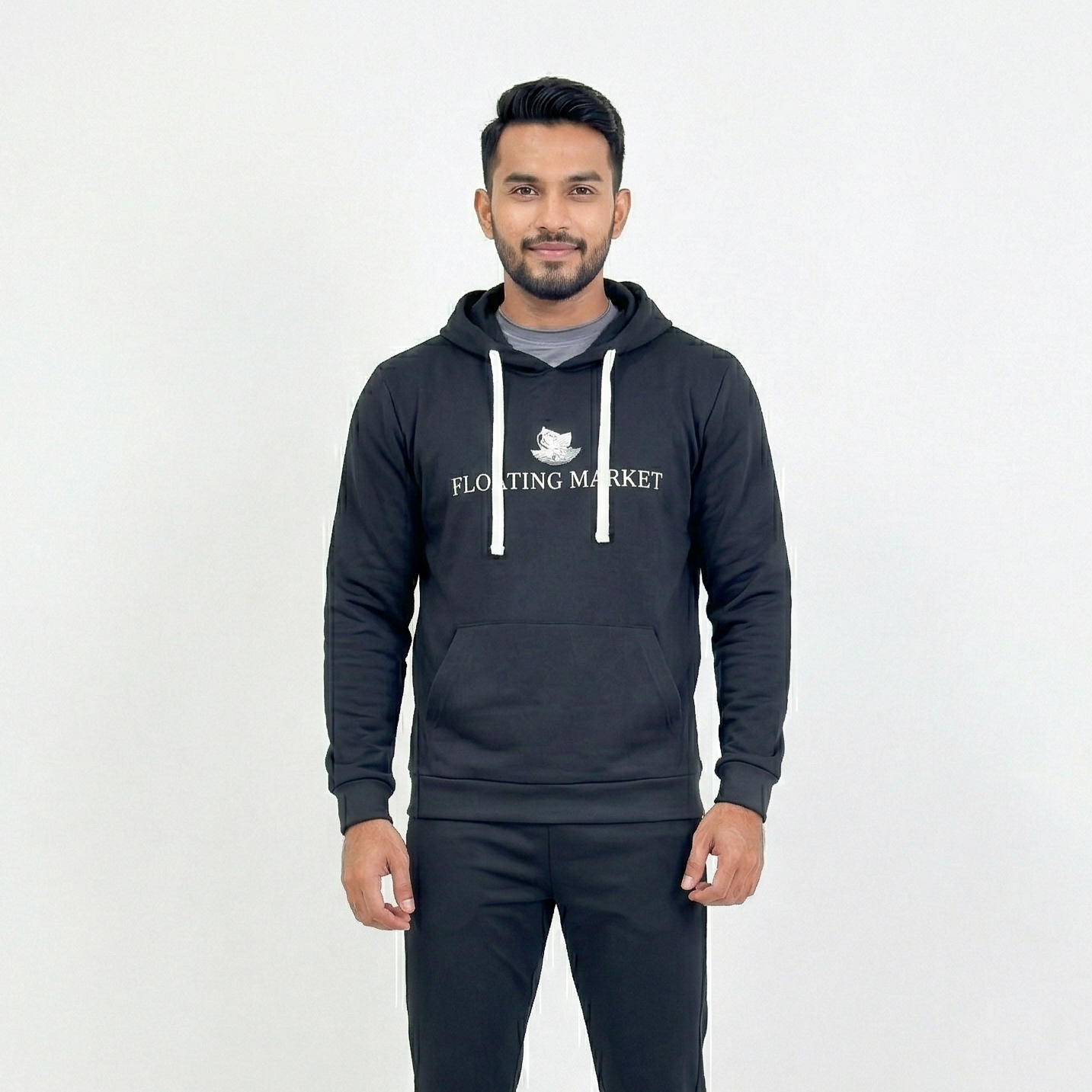 LEZAHRASIGNATURE Jaket Pria - Sweater Hoodie Basic